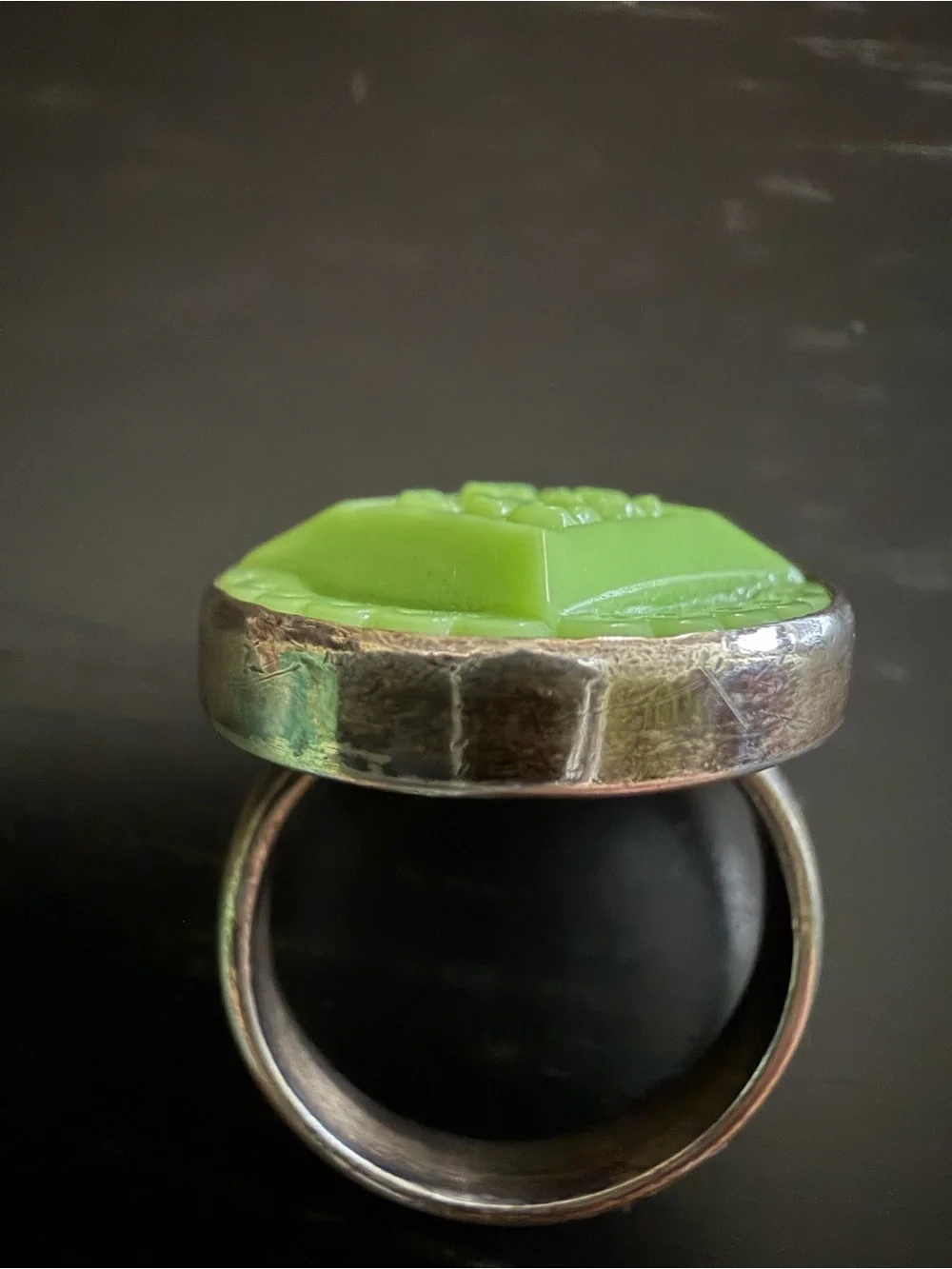 Vintage Button Ring